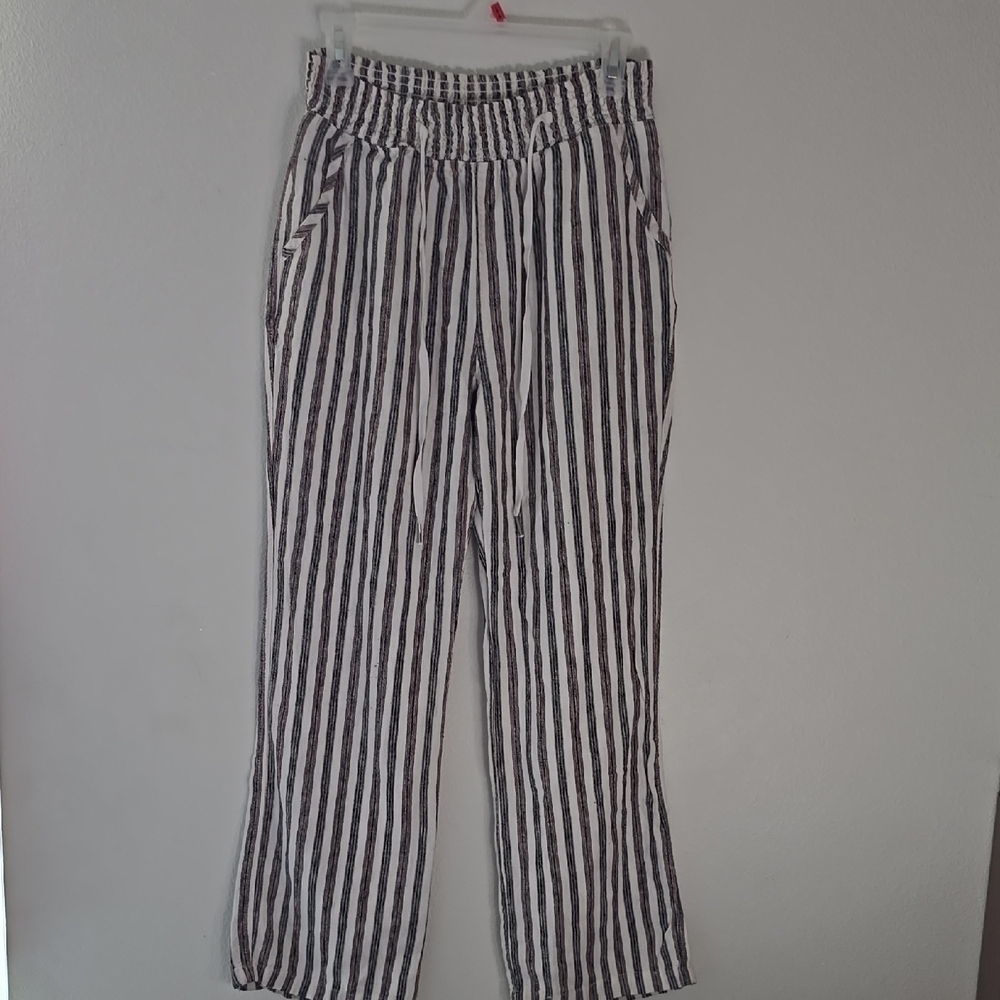 Love Tree Textured Striped Fabric